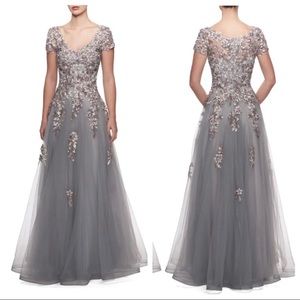 La Femme Floral Gown 27968 - Mother of the Bride Dress Size 8 NWT